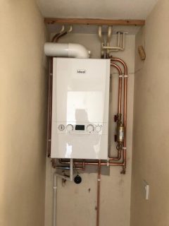 Installation of new gas combi boiler