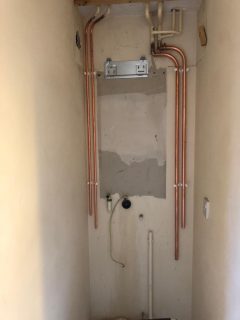 installation of new gas combi boiler